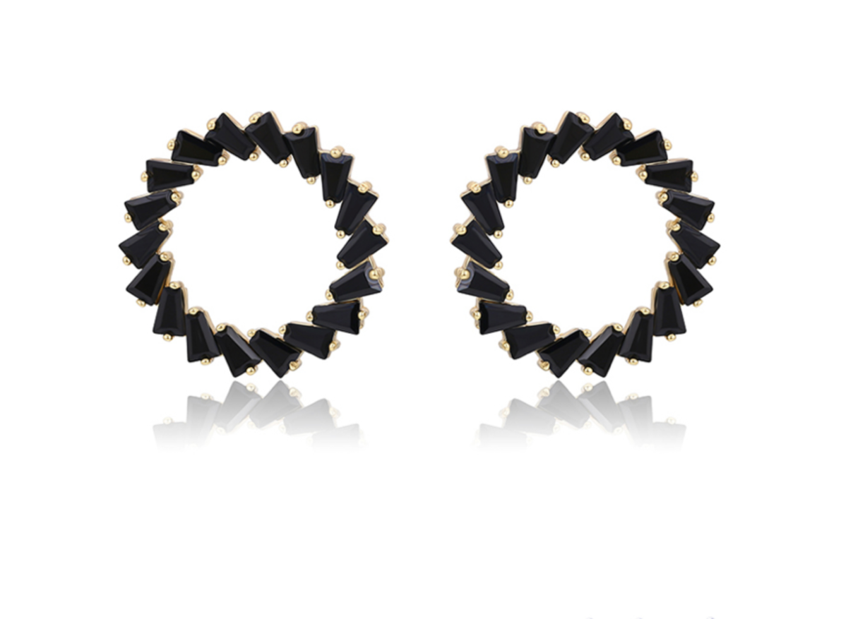 Onyx Cercle Studs