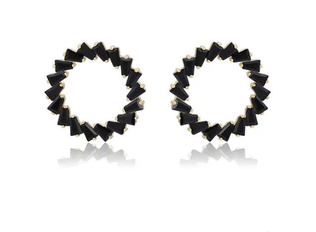 Onyx Cercle Studs