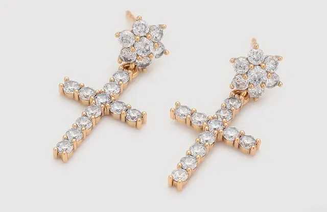 Croix Fleur Earrings